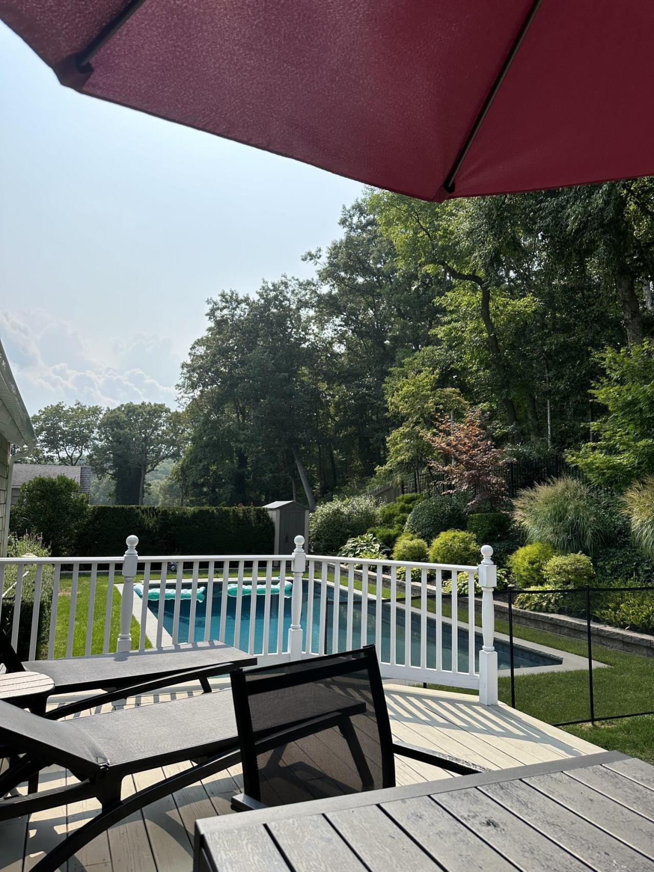 Sitting poolside