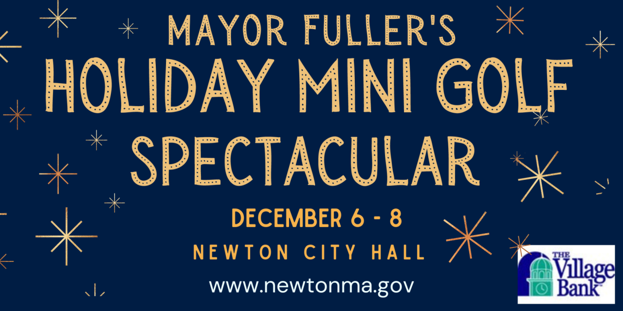 2024 Mayor's Holiday mini golf Banner