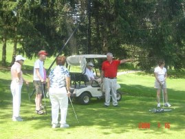 seniors playing golf