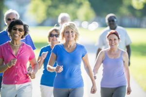 seniors walking