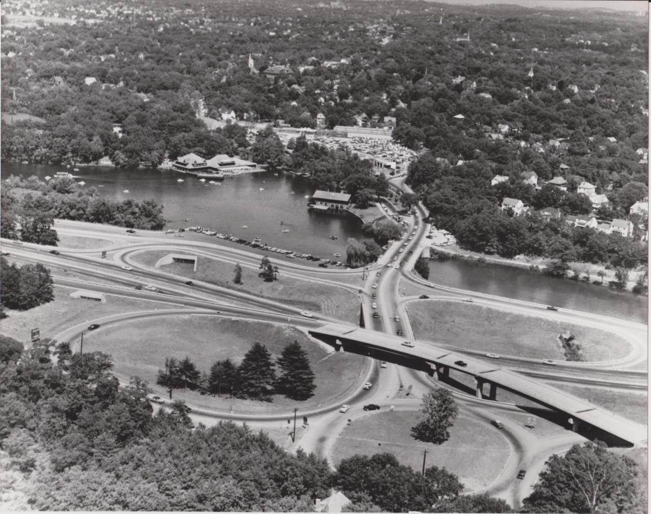 1950s Auburndale Comm Ave & Rt 128 aerial 001