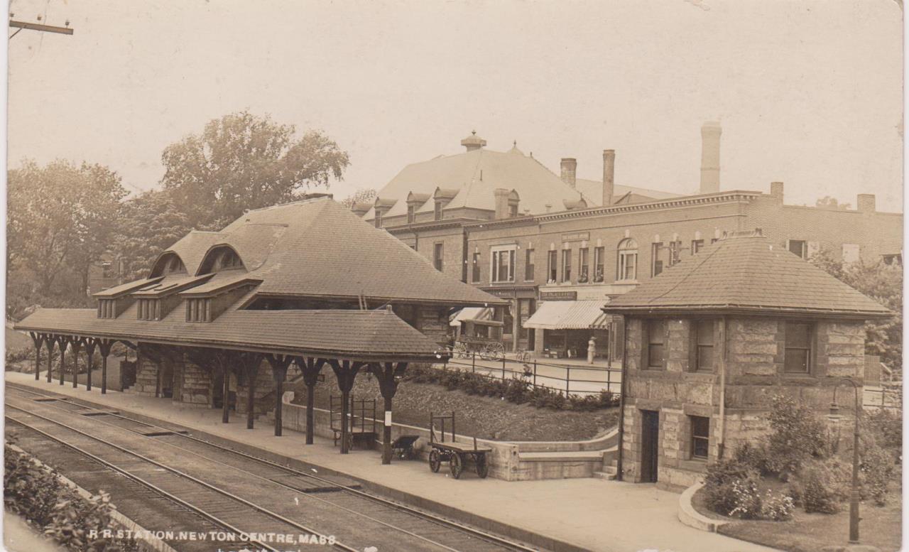 RRStation, Newton Centre c.1912 001