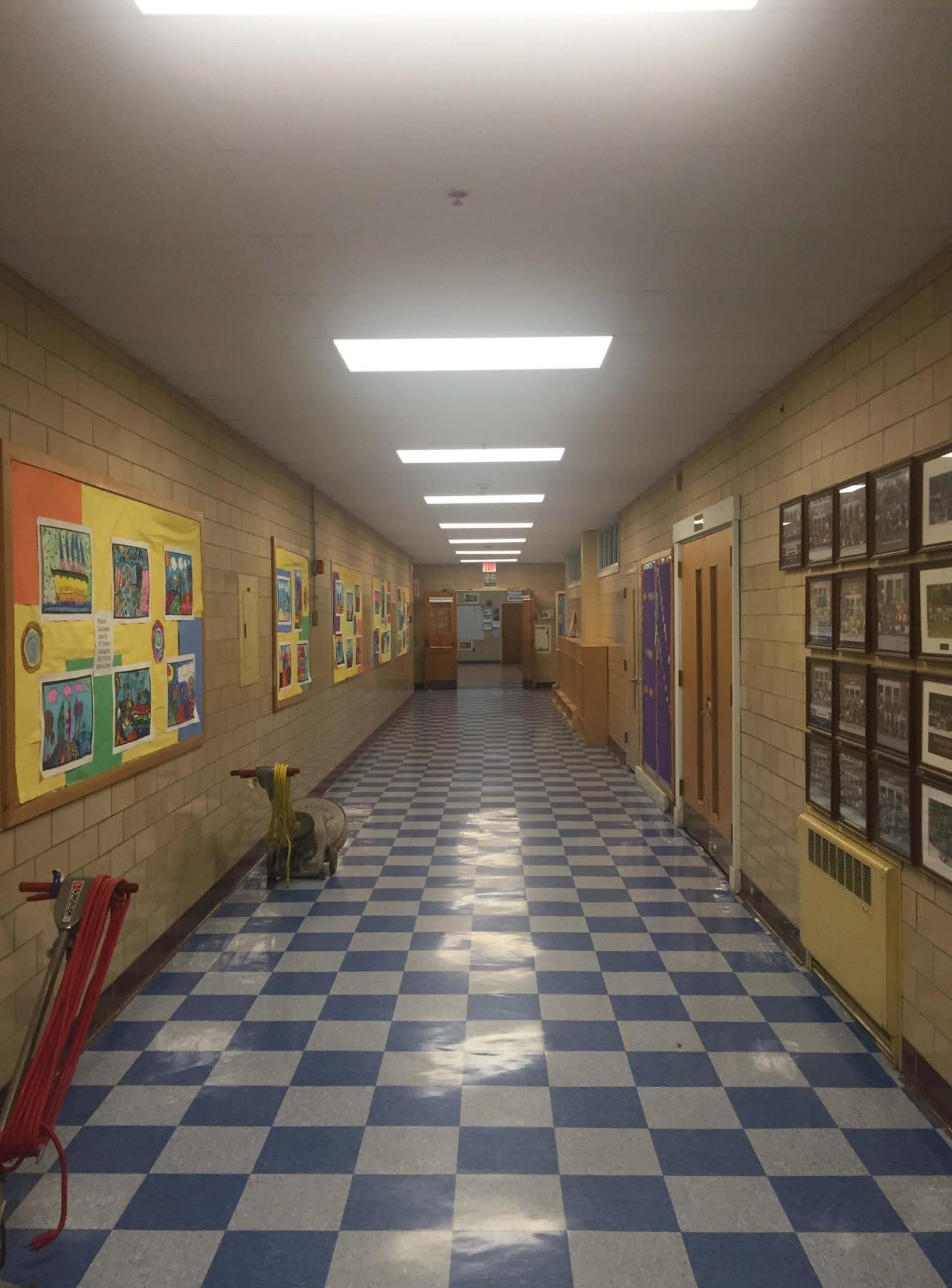 Bowen 1st corridor LED flat panels