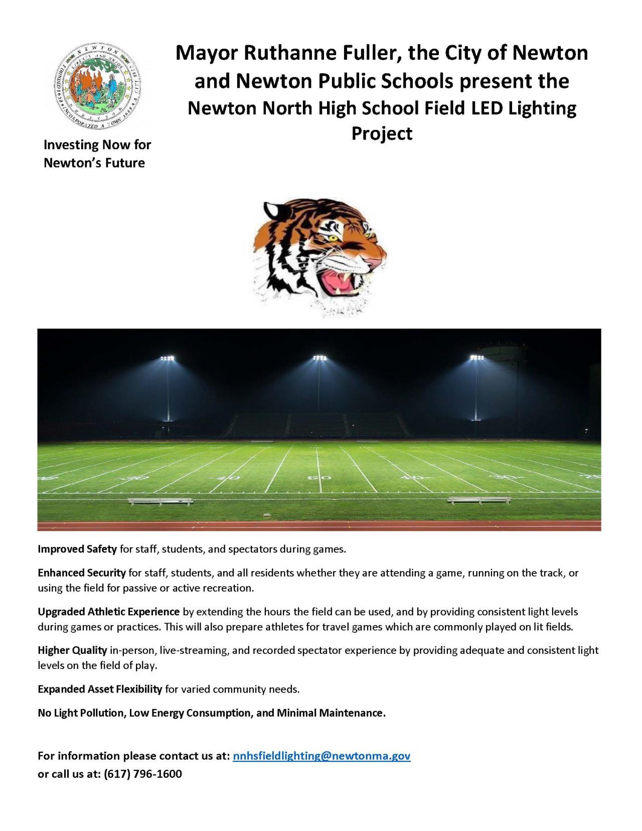 Newton North High School Field LED Lighting Project FlyerUSE_Page_1