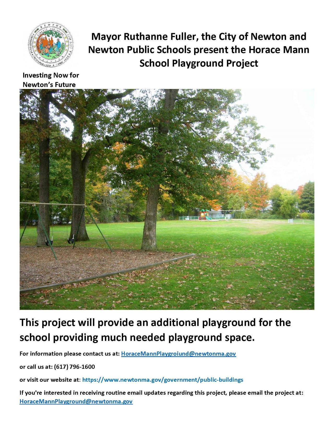 Draft Horace Mann Playground Flyer