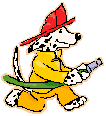 Cartoon Dalmation Firefighter